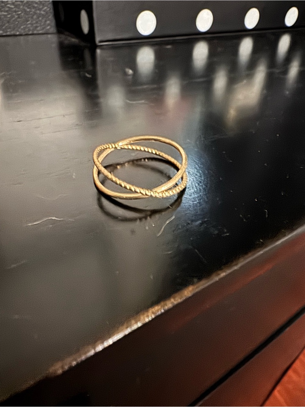 Gold-Tone Twisted Stackable Ring - Women Jewelry
